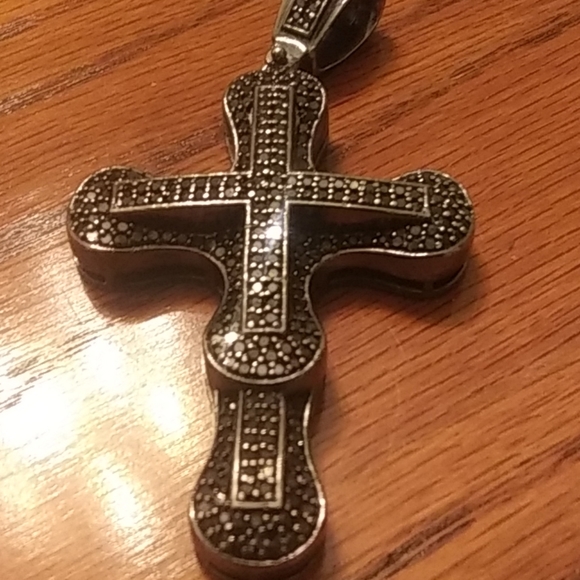 Other - Black Onyx Cross/Silver